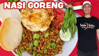 Indonesian Street Food 🇮🇩 NASI GORENG RECIPE  Fried Rice  Street Food at Home Ep 3 [upl. by Sirromal]