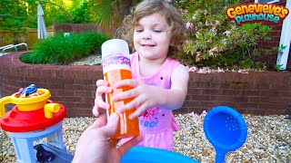 Genevieve plays with Finding Dory in our Backyard Water Table [upl. by Ahseneuq]