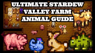 The Ultimate Stardew Valley Farm Animals Guide  How To Get A Dinosaur Egg [upl. by Ardnal]