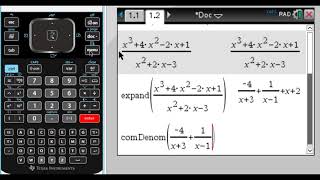 TINspire CAS Polynomial Long Division [upl. by Doherty]