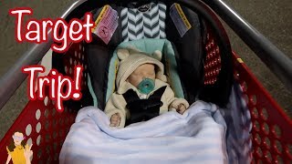 Custom Reborn Baby Outing to Target Realistic Doll Shopping  Kelli Maple [upl. by Zetnahs]