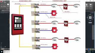 AUTOCAD MEP TRAINING 16 FIRE ALARM DESIGN [upl. by Eninaj]