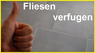 Fliesen fugen  Fliesen verfugen  How To Grout Tiles  Bodenfliesen verfugen [upl. by Ellegna187]