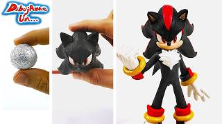 Como Hacer a Shadow The Hedgehog Escultura de Plastilina  I made Shadow in clay  DibujAme Un [upl. by Mimi237]