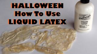 Halloween  Liquid Latex  How to use it amp make your own prosthetics [upl. by Nawaj726]