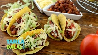 Tacos Veg Mexican Bean Tacos Recipe by Tarla Dalal [upl. by Pitt]