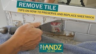 How To Remove Backsplash Tile Like A CHAMP [upl. by Jaine36]