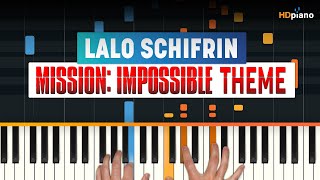 How to Play quotMission Impossible Themequot by Lalo Schifrin  HDpiano Part 1 Piano Tutorial [upl. by Annairol724]