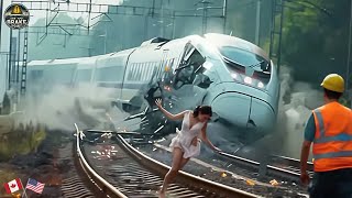 185 SHOCKING Train Collisions amp Mistakes Caught on Camera  Idiots in Cars  Best Of 2025 [upl. by Rednasxela]