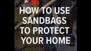 How to use sandbags to protect your home [upl. by Ahsaeym811]