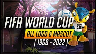 Fifa world cup mascot and logo  1968  2022  HD [upl. by Ahsekahs]