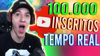 Contagem de INSCRITOS em TEMPO REAL no YouTube Studio [upl. by Eelac]