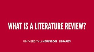 What is a literature review [upl. by Nlycaj]