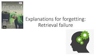 AQA A Level Psychology  Memory  Explanations for forgetting Retrieval Failure [upl. by Hpotsirhc102]