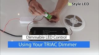 How to set up  use your LED strip light TRIAC Transformer amp Dimmer [upl. by Turmel532]