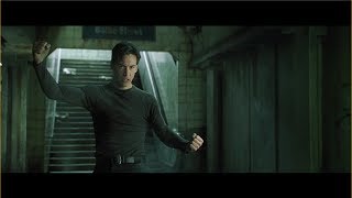 The Matrix Neo vs Mr Smith Subway Fight [upl. by Anitsua]