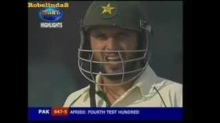 Shahid Afridi 103 vs India 7 SIXES 1st test 2006 [upl. by Olegnalehcim]