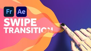 Unique Swipe Transition  After Effects Tutorial [upl. by Llenna]