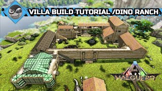 ARK Survival Evolved  How to Build a Large House with Dino Pen  Villa Base Design No Mods [upl. by Marra926]