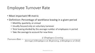 2 Minute Tutorial How To Calculate Employee Turnover Rate [upl. by Sailesh]