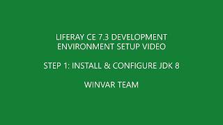 Liferay Tutorial For Beginners  CE 73  Developer Environment Setup  Java Installation  Part 1 [upl. by Rooker798]