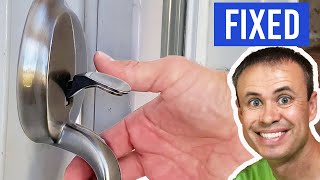 Try First Easy FIX for Stuck Front Door Handle [upl. by Oiziruam]