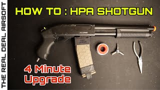 How To  HPA Tap Jag Arms Shotgun  Airsoft Scattergun [upl. by Hirz]