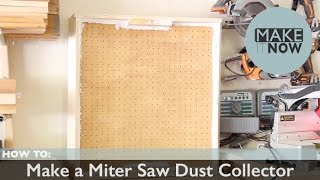 How To Make a Miter Saw Dust Collector [upl. by Tybald129]