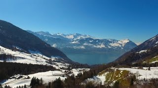 4K Gersau Schwyz SWITZERLAND アルプス山脈 [upl. by Kahlil]