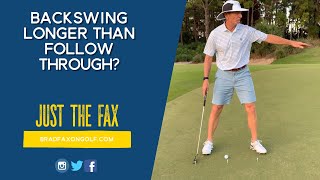 Putting backstroke tip with Brad Faxon [upl. by Saidnac]