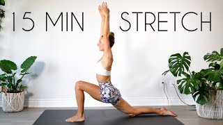 15 MIN FULL BODY STRETCH Cool Down [upl. by Ynohtnael]