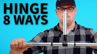 8 Ways To Make A Hinge With EMT Conduit [upl. by Aneetsirk]