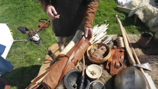 Irish amp Viking Medieval Weapons amp Armour On Display At Gallows Hill Dungarvan [upl. by Abelard212]