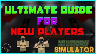 Military Simulator Roblox The Ultimate Guide For New Players [upl. by Peirsen]