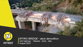 121  NITREX  Ritiro bridge deck demolition [upl. by Tobin]