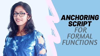 Simple Anchoring Script for formal functions l Malayalam l [upl. by Adnowal]