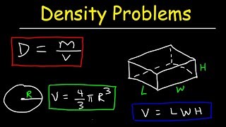 Density Practice Problems [upl. by Nwaf771]