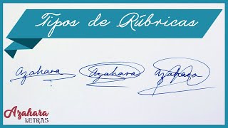 Cómo Diseñar tu Firma Tipos de Rúbricas [upl. by Ahsrav]