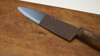 How To Restore a Rusty Knife [upl. by Alyahsat545]