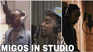 Migos In Studio Offset Quavo Takeoff [upl. by Leonteen]