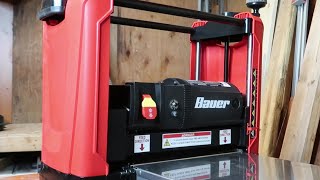 Bauer Thickness Planer from Harbor Freight InDepth Initial Review [upl. by Euqnom226]