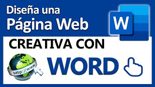 😱Crear una PÁGINA WEB con Word fácil y muy creativa👍 [upl. by Robby]