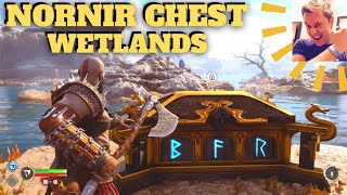 God of War Ragnarok Nornir Chest Aurvangar Wetlands Svartalfheim [upl. by Lucio]