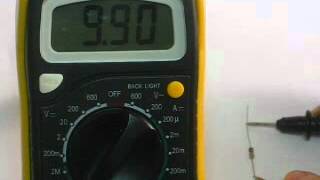 Ranged Multimeter 10k Resistor Test [upl. by Tihw564]