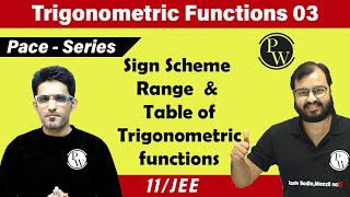 Trigonometric Functions 03  Sign Scheme  Range  Trigonometric Table  Class 11  JEE [upl. by Nasaj797]