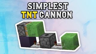 How to make the SIMPLEST TNT Cannon in Minecraft [upl. by Missi]