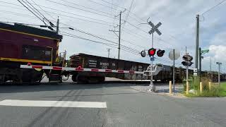 Delmarva central In Fruitland Maryland￼ And track pieces inside￼ Rail ￼￼cars￼￼ [upl. by Gasparo]