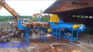 Firewood Processor  PPC1500  PINOSA SRL [upl. by Schulman230]