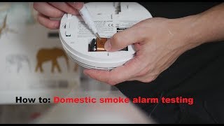 Domestic mains interlinked smoke alarm testing [upl. by Estrella]