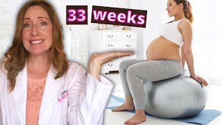 33 Week Pregnant in Months  Braxton Hicks Contractions or Labor What to Expect [upl. by Yemar]